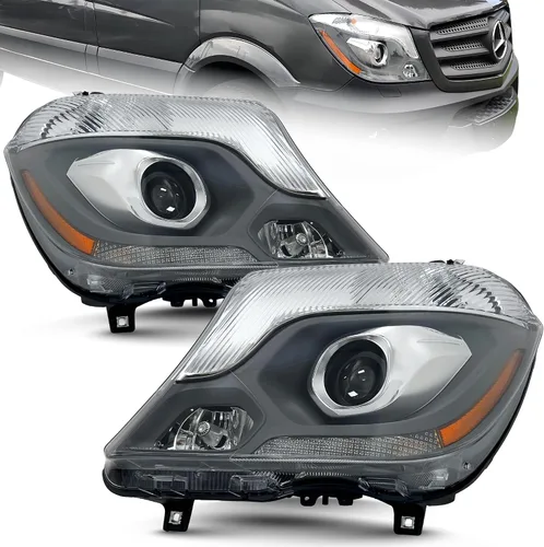 Miniatura 10 de ALLIGATOR AUTO LIGHTS Conjunto de faros de repuesto para Mercedes Sprinter 2014 2015 2016 2017 2018, proyector HID de lado izquierdo/conductor Xenon