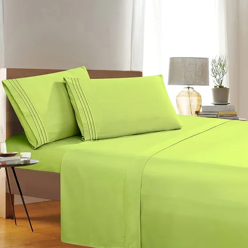 Miniatura 28 de Elegant Comfort 1500 Premier Resistente a Arrugas y Decoloración de Calidad Hotel Juego de Sábanas de 4 Piezas Ultra Suave Lujoso Incluye Sábana