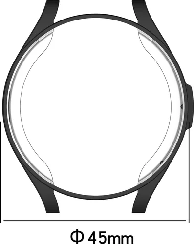 Miniatura 2 de E ECSEM Funda protectora de pantalla compatible con Samsung Galaxy Watch 6 Classic de 1.73 pulgadas y 1.77 pulgadas (1.693 in, 1.850 in), funda de 7