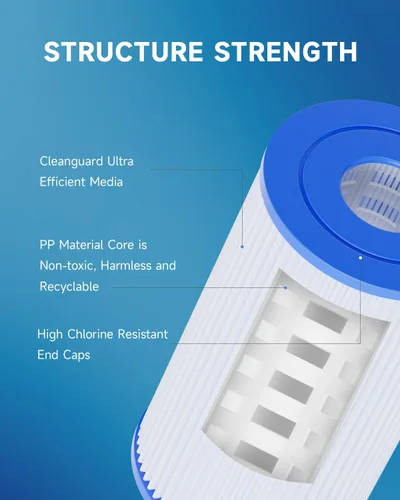 Miniatura 6 de AQUALTRA Filtro de piscina B compatible con 29005E Cartucho de filtro de piscina fácil de instalar, 10 x 5 3/4 pulgadas, filtros de piscina sobre