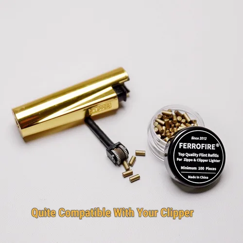 Miniatura 4 de Paquete de 100 pedernales de repuesto prémium compatibles con encendedores Zippo Clipper Piedra de pedernal ferrocerio de larga duración