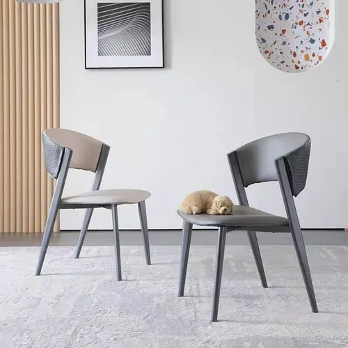 Miniatura 2 de Silla de escritorio cómoda Silla de comedor simple y moderna Silla de lujo ligera Silla de respaldo para el hogar Silla de comedor nórdica Silla