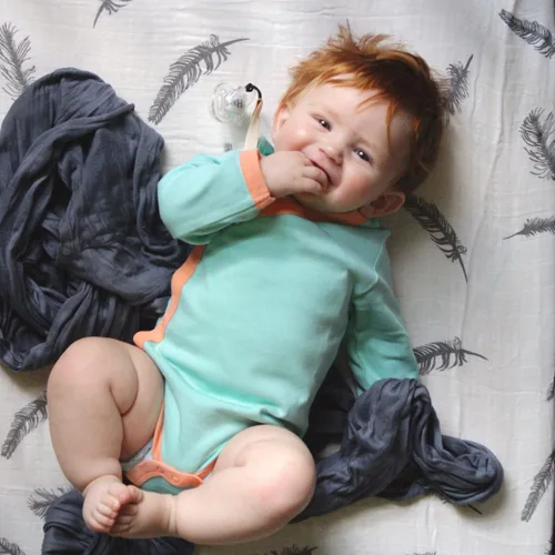 Miniatura 2 de Babysoy Kimono de algodón orgánico de manga larga Onesie Bodysuit