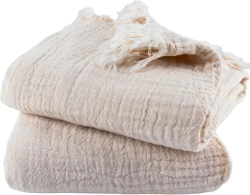 Miniatura 16 de PÜSKÜL - Toalla de baño de muselina de gran tamaño de 2 piezas para adultos, toallas de baño extra grandes de 35 x 70 pulgadas, 100% algodón turco
