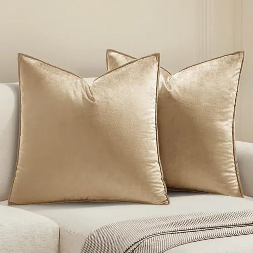 Miniatura 44 de MIULEE Paquete de 2 fundas decorativas de cojines de poliéster suave, fundas de almohada cuadradas cómodas y suaves para sofá, sillón, dormitorio