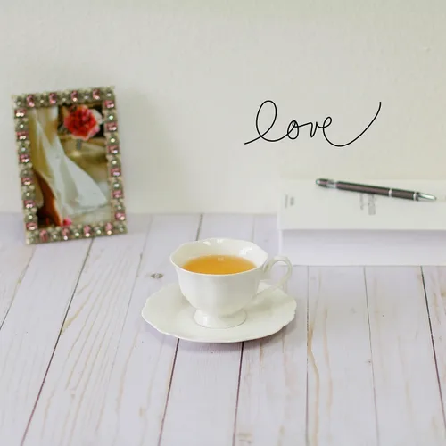 Miniatura 6 de Fine China - Juego de tazas de té y platillo de café blanco, juego de cuatro