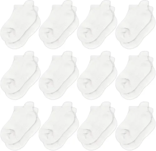 Calcetines antideslizantes para niños pequeños, 12 pares de calcetines de agarre para niños y niñas, calcetines antideslizantes para niños de 1 a 7
