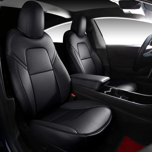 Miniatura 15 de Funda INCH EMPIRE para asiento de coche, ajuste personalizado para Tesla Model 3, protector de cojín de asiento de cuero sintético para 2017 2018