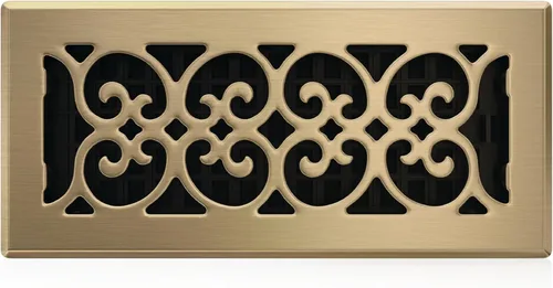 Miniatura 7 de Placa embellecedora cromada Decor Grates con ornamento Acabado cepillo níquel (Brushed Nickel Finish)