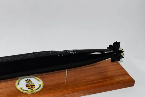 Miniatura 3 de Squadron Nostalgia LLC USS George C. Marshall SSBN-654 Modelo submarino (BlackHull), modelo a escala, caoba, Benjamin Franklin
