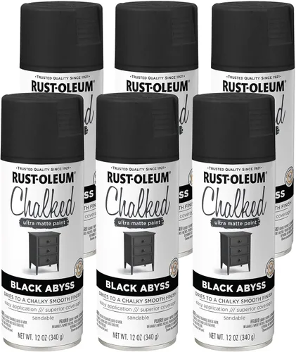 Miniatura 52 de Rust-Oleum - Pintura a la tiza en aerosol ultramate de 12 onzas (paquete de 1), color carbón, 302590