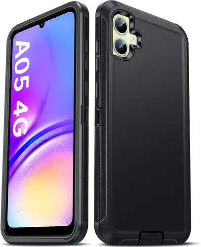LeYi Funda compatible con Samsumg Galaxy A05 4G: Galaxy A05 4G con resistente a los golpes, 3 en 1 de cuerpo completo, protección resistente para