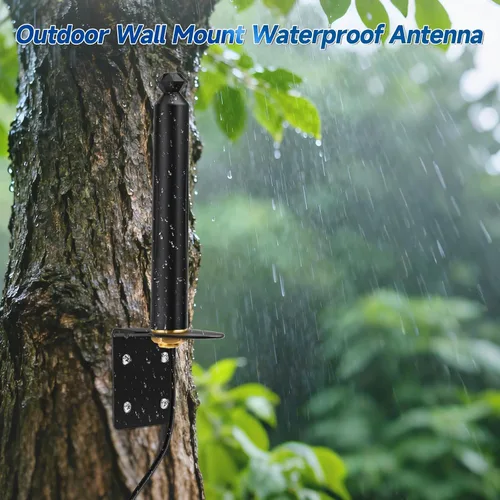 Miniatura 4 de Superbat Antena para exteriores de alta ganancia 4G LTE de 10dBi, impermeable, montaje en pared, antena celular omnidireccional con cable SMA de 10