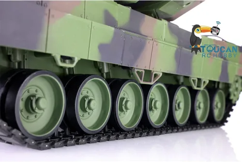 Miniatura 8 de Heng Long Toucan RC Hobby 2.4Ghz 1/16 Escala Plástico Leopard2 A6 RC Tanque