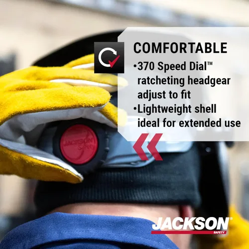 Miniatura 5 de JACKSON SAFETY - Casco de soldadura pasiva, negro, Negro, 1
