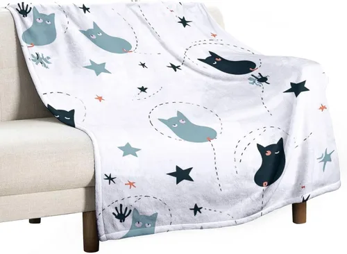 Miniatura 29 de Manta suave de piel sintética de búho, manta de regazo de franela de bosque Trippy para sofá, sofá o cama, manta de felpa mullida y esponjosa