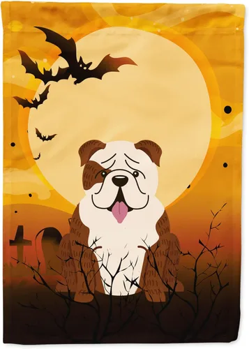 Miniatura 209 de Caroline's Treasures BB4307GF - Bandera de Halloween Airedale para jardín, bandera decorativa para patio exterior, obras de arte de patio, macizos