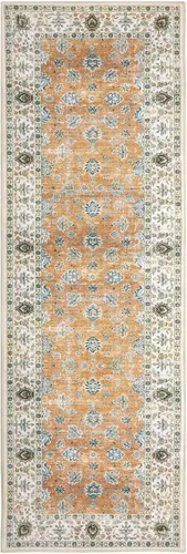 Miniatura 34 de COZYLOOM Alfombra vintage de 2 x 6 pies, estilo oriental con estampado floral, envejecida, estética, bohemia, de felpilla, para entrada, pasillo