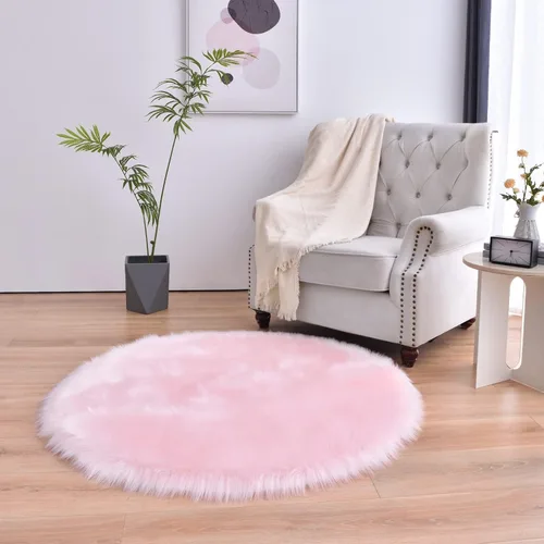 Miniatura 19 de duduta - Alfombra de pelo de oveja sintética verde esmeralda de 2 x 3 pies, alfombra esponjosa lavable para cabecera de cama pequeña, dormitorio