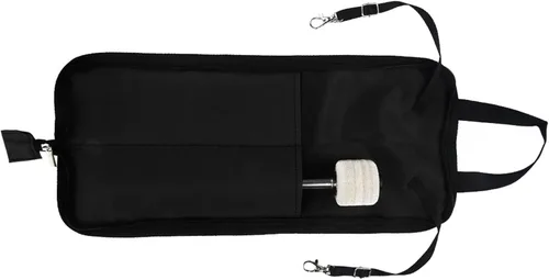 Miniatura 8 de Keenso Bolsa colgante de almacenamiento de baquetas portátil con asa para accesorios de batería negro, rojo, verde, azul, rosa, 18.1x3.9 in