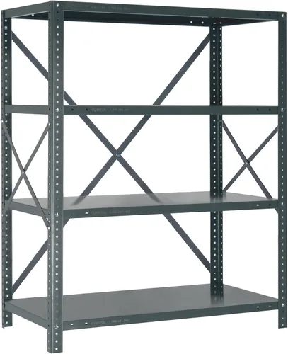Miniatura 115 de Quantum QSBU-245BK Heavy Duty Shelving Unit with (7) Shelves and (24) QUS245 Black Bins for Garage Warehouse Storage Distribution 400 lb Load