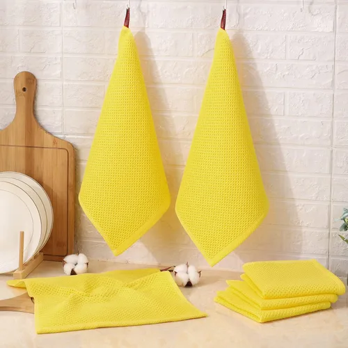 Miniatura 374 de Kitinjoy - Paños de cocina de 100 % algodón, tela de tejido gofrado, paño de limpieza ultrasuave, absorbente y de secado rápido. Beige