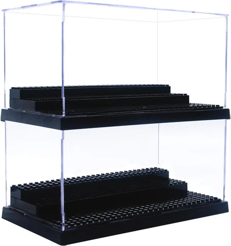 Miniatura 17 de Caja de exhibición de minifiguras de acrílico apilable, caja de exhibición de figuras de acción y bloques, caja de exhibición transparente a prueba