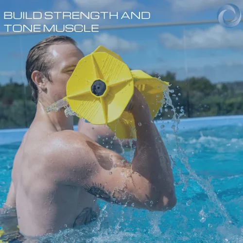 Miniatura 2 de Aquastrength Hydro-Tone - Sistema de ejercicio para piscina de cuerpo total Pesas de agua funcionales isocinéticas Construye músculo, fácil