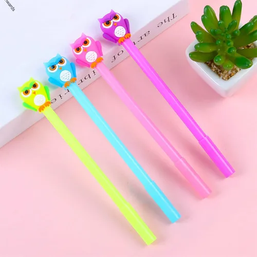 Miniatura 12 de Bolígrafo de tinta de gel de caballo de cisne arcoíris de animales, lindos bolígrafos de escritura coloridos Kawaii, bolígrafo de tinta de gel