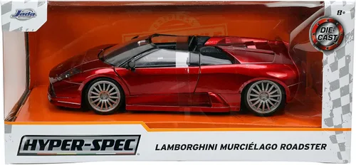 Miniatura 2 de Jada Toys Hyper-Spec 1:24 Lamborghini Murcielago Roadster Coche fundido a presión rojo, Juguetes para niños y adultos
