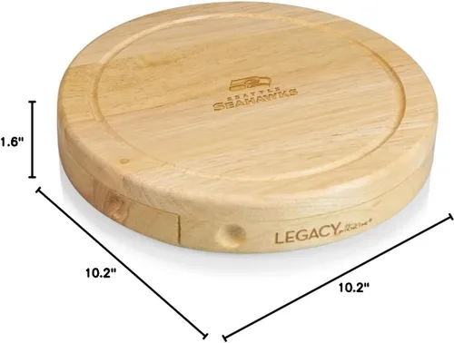 Miniatura 9 de Picnic TIME NFL Brie Cheese Board and Knife Set - Charcuterie Board Set - Wood Cutting Board