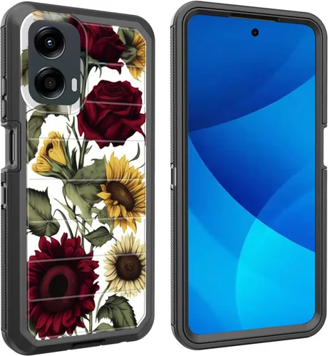 Miniatura 49 de Funda para Moto G Play 4G 2024, cuerpo completo, protección contra caídas, resistente, 3 capas, militar, resistente, duradera, para Motorola Moto G