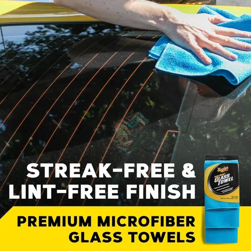 Miniatura 3 de Toallas de vidrio Meguiar's Perfect Clarity, mantenga las ventanas brillantes usando toallas de limpieza de vidrio reutilizables premium con un