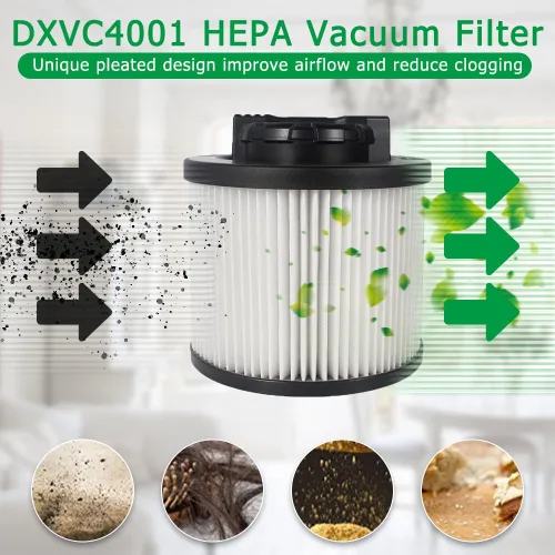 Miniatura 3 de Paquete de 2 filtros de repuesto DXVC4001 para filtro de cartucho de aspiradora DEWALT de 4 a 5 galones, lavables y reutilizables