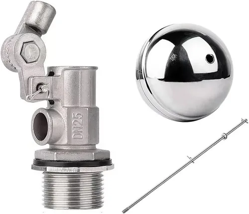 Miniatura 3 de 1pcs Stainless Steel 304 Adjustable Float Valve，DN15-DN25 Water Level Control Floating Ball Valve Flow Cistern/Expansion(1/2inch)