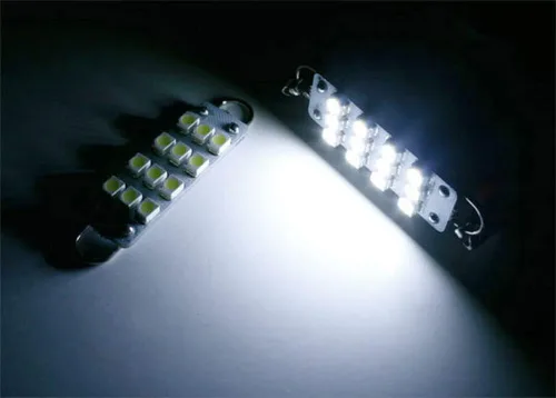 Miniatura 8 de iJDMTOY Bombillas de repuesto Xenon White 12-SMD compatibles con Dodge RAM, Charger; Jeep Wrangler, Grand Cherokee, etc. Montaje de lámpara debajo