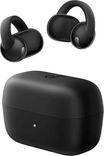 Soundcore C50i de Anker, auriculares de oído abierto, auriculares de clip, ultra-cómodos, diseño FlexiClip, controladores de 12mm para graves Negro