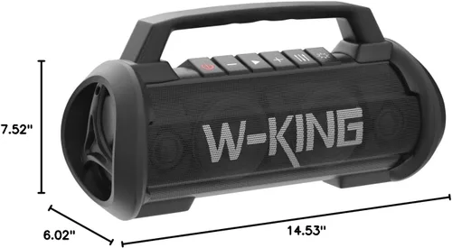Miniatura 10 de W-KING Altavoces Portátiles Bluetooth Inalámbricos, Altavoz Bluetooth Más Potente de 120W Máx, Altavoz Exterior Impermeable IPX6 con Graves