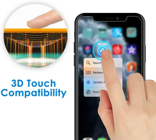 Miniatura 6 de JETech Protector de pantalla para iPhone 11 Pro, iPhone Xs y iPhone X de 5.8 pulgadas, película de vidrio templado, paquete de 2