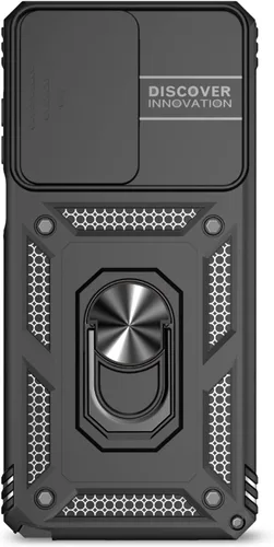 Miniatura 9 de SunStory Funda para teléfono Motorola Moto G Stylus 5G 2023 con protector de pantalla HD y cubierta deslizante para la cámara y patas de apoyo, Negro