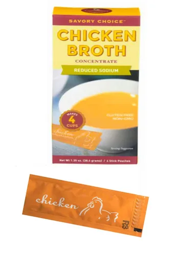 Miniatura 4 de SAVORY CHOICE Concentrado de caldo de pollo reducido en sodio, 16 paquetes (0.34 oz) - Concentrado de caldo de pollo sin gluten, sin diario sin OMG