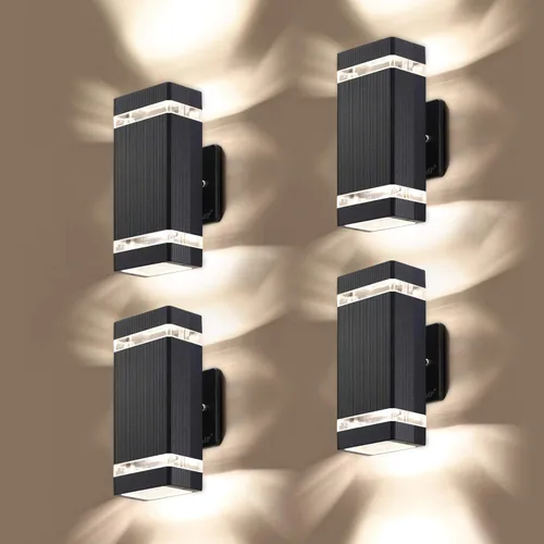 Miniatura 13 de LMP LED luz de pared cuadrada, luces al aire libre, cuerpo de aluminio impermeable, 3000k 5W con certificado ETL