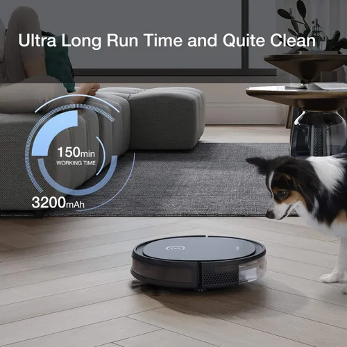 Miniatura 4 de ECOVACS DEEBOT OZMO U2 Pro Robot aspirador 2 en 1 aspiradora y trapeador, cepillo sin enredos, ideal para pelo de mascotas, zonas prohibidas, tiempo