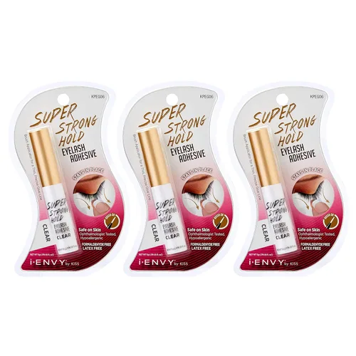 Miniatura 10 de Kiss Me Envy Super Strong Hold Eyelash Adhesive látex [transparente] kpeg06