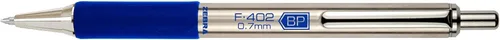 Miniatura 2 de Bolígrafo retráctil de acero inoxidable, 0.27 pulg., azul, paquete de 12 unidades F-402 (29220), de Zebra, Negro Paquete de 2