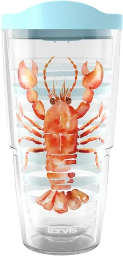Miniatura 23 de Tervis Traveler - Vaso aislado de triple pared Sara Berrenson de algas marinas profundas mantiene las bebidas frías y calientes, 20 onzas, acero