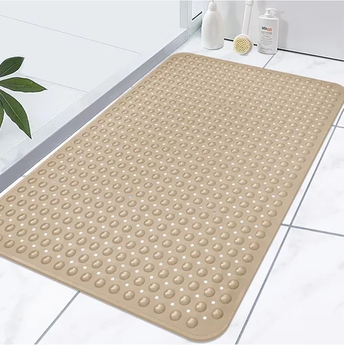 Miniatura 8 de Tapete de Ducha Extra Grande, Yonala 47.2 x 31.5 Pulgadas Tapetes de Ducha Antideslizantes para Interior de Ducha con Orificio de Drenaje