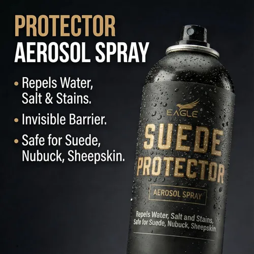 Miniatura 3 de Eagle Kit de limpieza de gamuza y nobuck – Juego de 5 piezas con limpiador de gamuza de espuma y spray protector, cepillo de 3 vías, cepillo