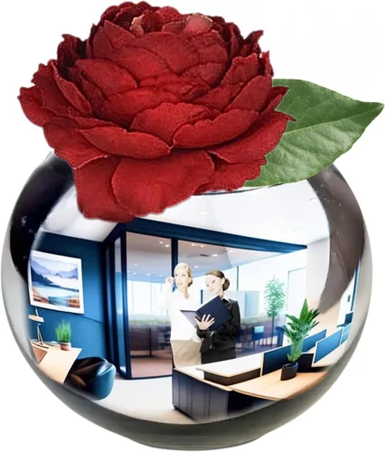 Miniatura 9 de TidyFriend Espejo Convexo Bola de Adivinación Decoraciones de Cubículo - Espejo de Escritorio Magic 8 para Ver Detrás de Ti, Accesorios Estéticos