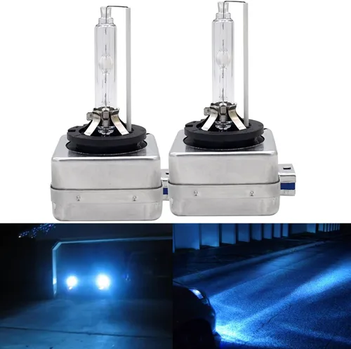 Miniatura 2 de Bombillas HID D1S D1R de 35 W súper brillantes de fábrica de xenón para faros delanteros 66140, reemplazo directo Plug-N-Play, 10000 K, azul 10000K